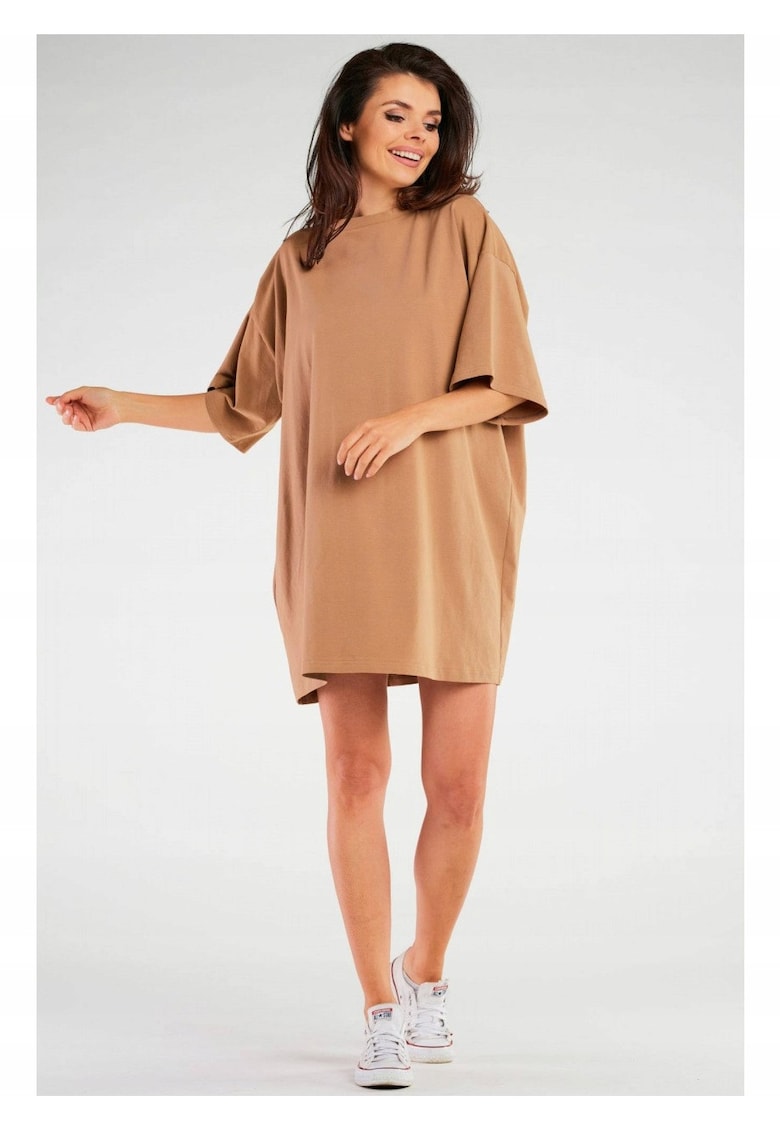 Sukienka M255 - Beige -