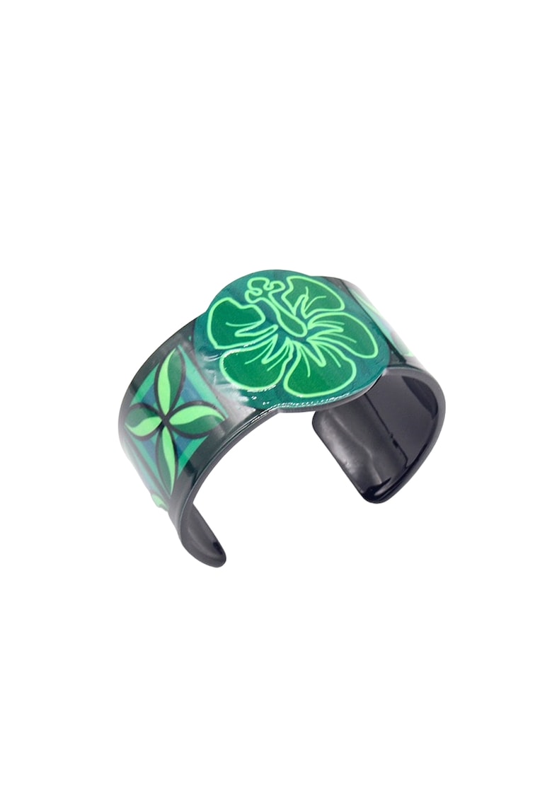 Bratara neagra - cu model floral - Adde C1