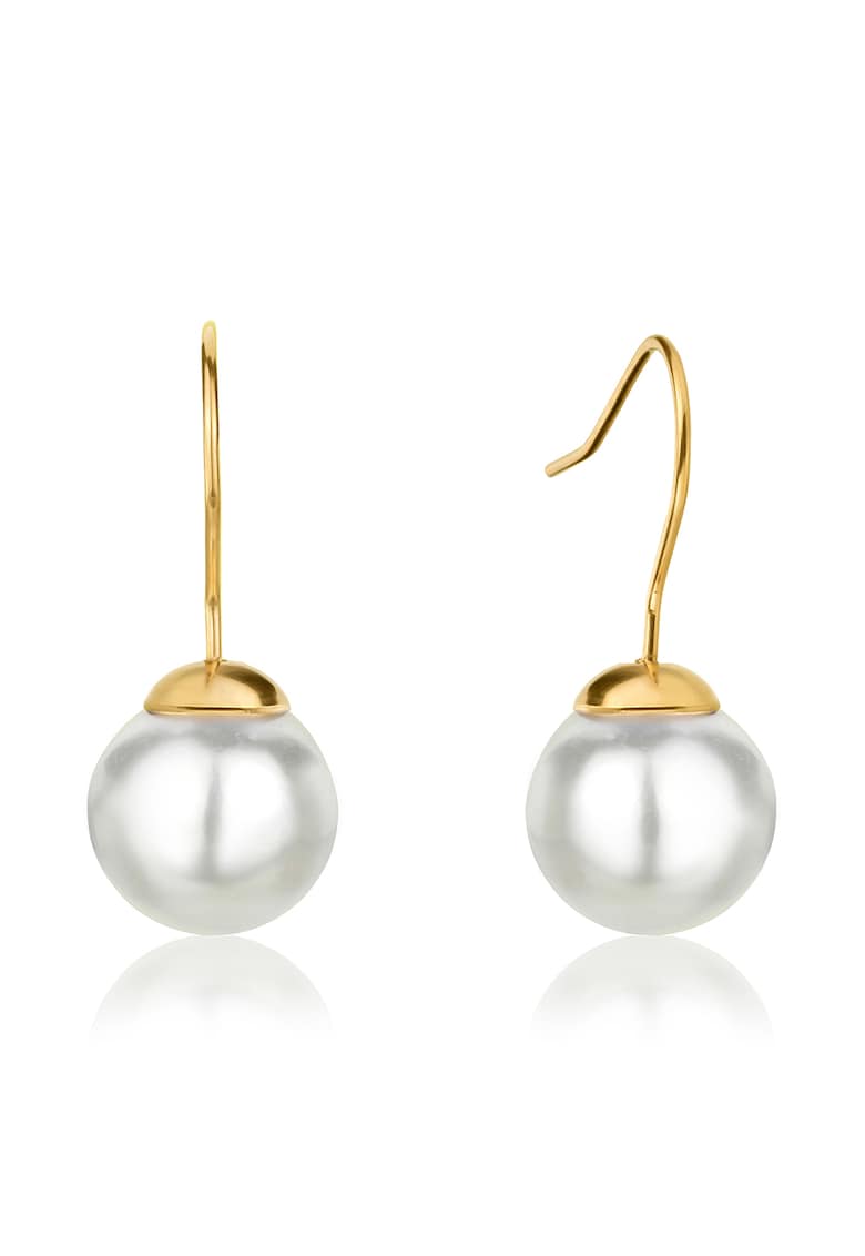 Cercei de otel inoxidabil decorati cu perle shell fashiondays.ro poza noua reduceri 2022