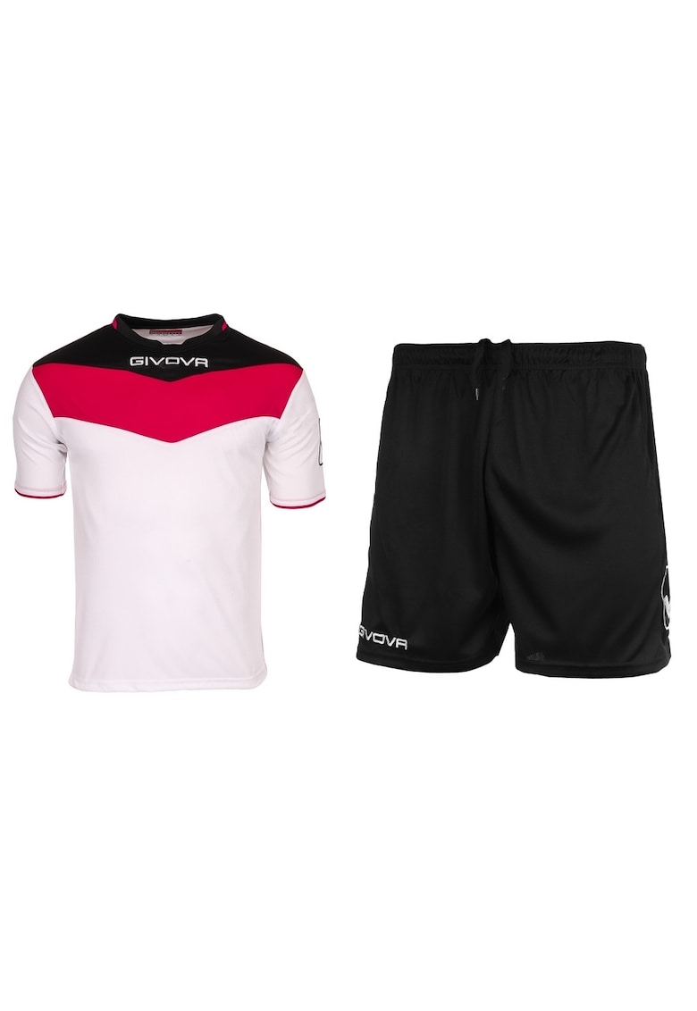 Set de sport - Poliester - Marime 3XS - Rosu/Negru