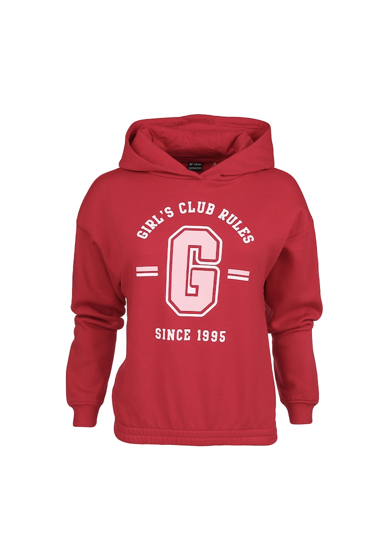 Hanorac pentru copii - BumbacPoliester - Rosu - 122128 CM