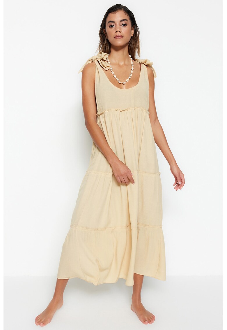Rochie midi cu croiala in A