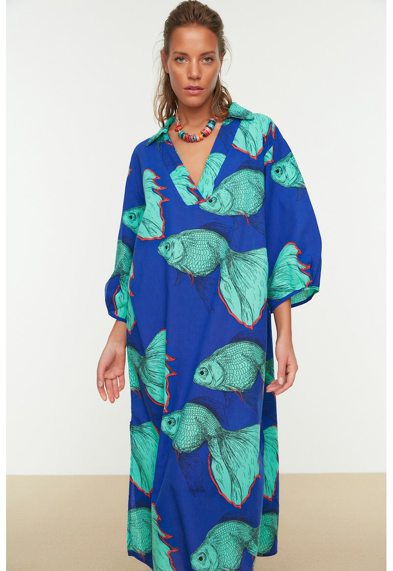 Rochie lejera cu imprimeu grafic