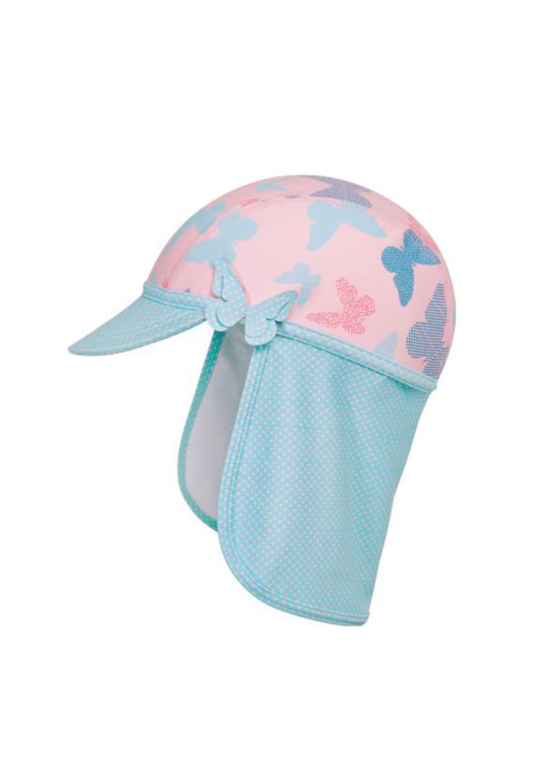 Sapca de vara cu protectie UV - Butterfly - UPF50+ - cu protectie la ceafa - Multicolor