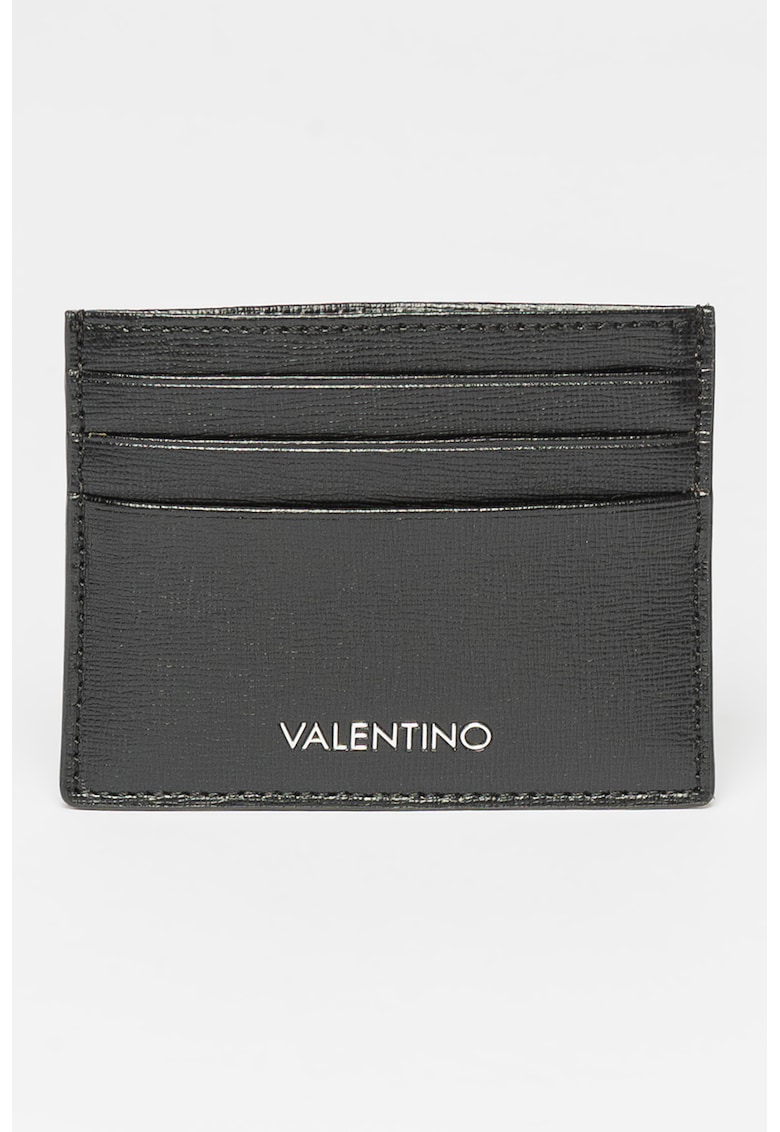 Portcart de piele Saffiano Marnier - Negru