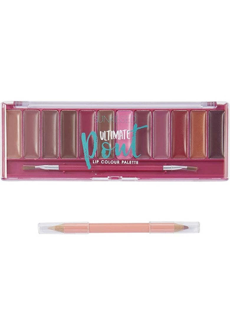 Paleta machiaj buze -  Ultimate Pout - 12 rujuri - creion si pensula aplicare