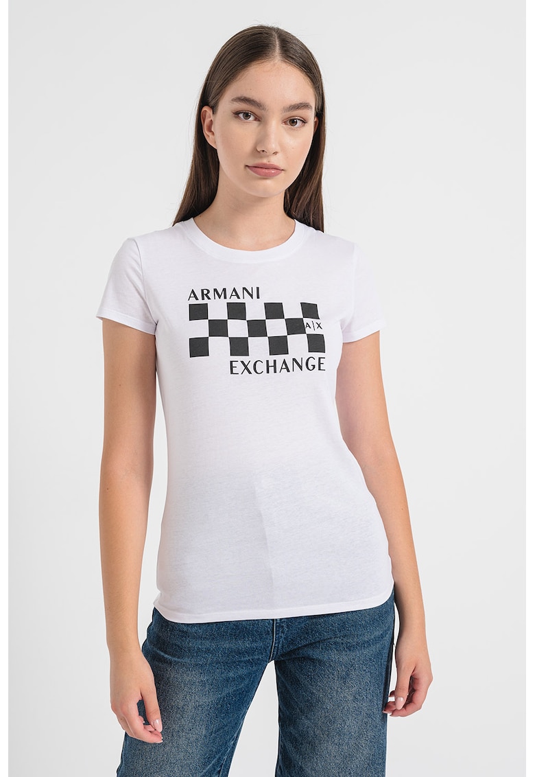 Tricou slim fit cu imprimeu