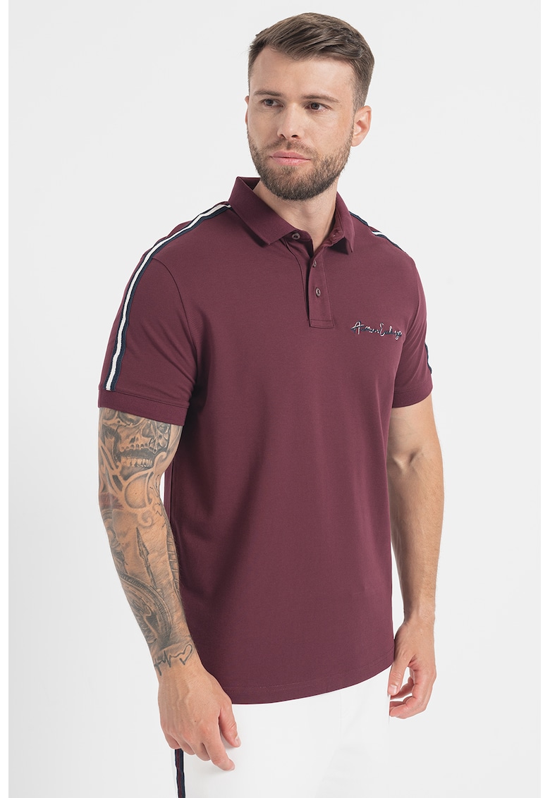 Tricou polo cu logo brodat