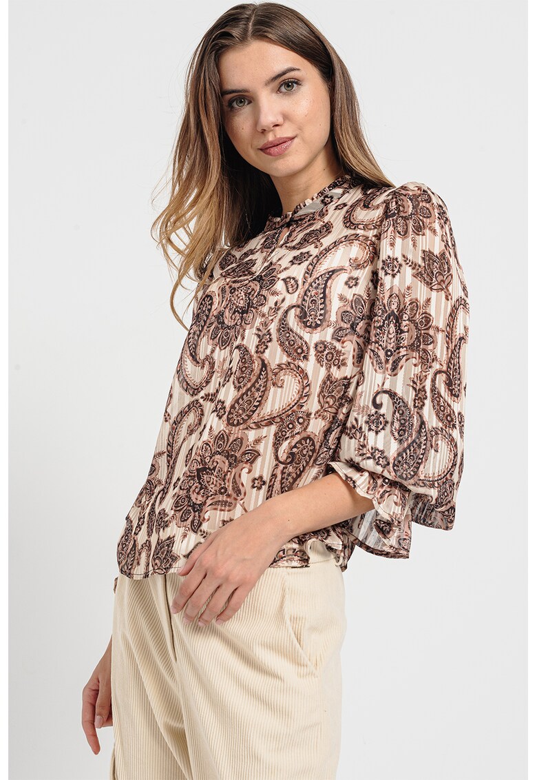Bluza cu imprimeu paisley
