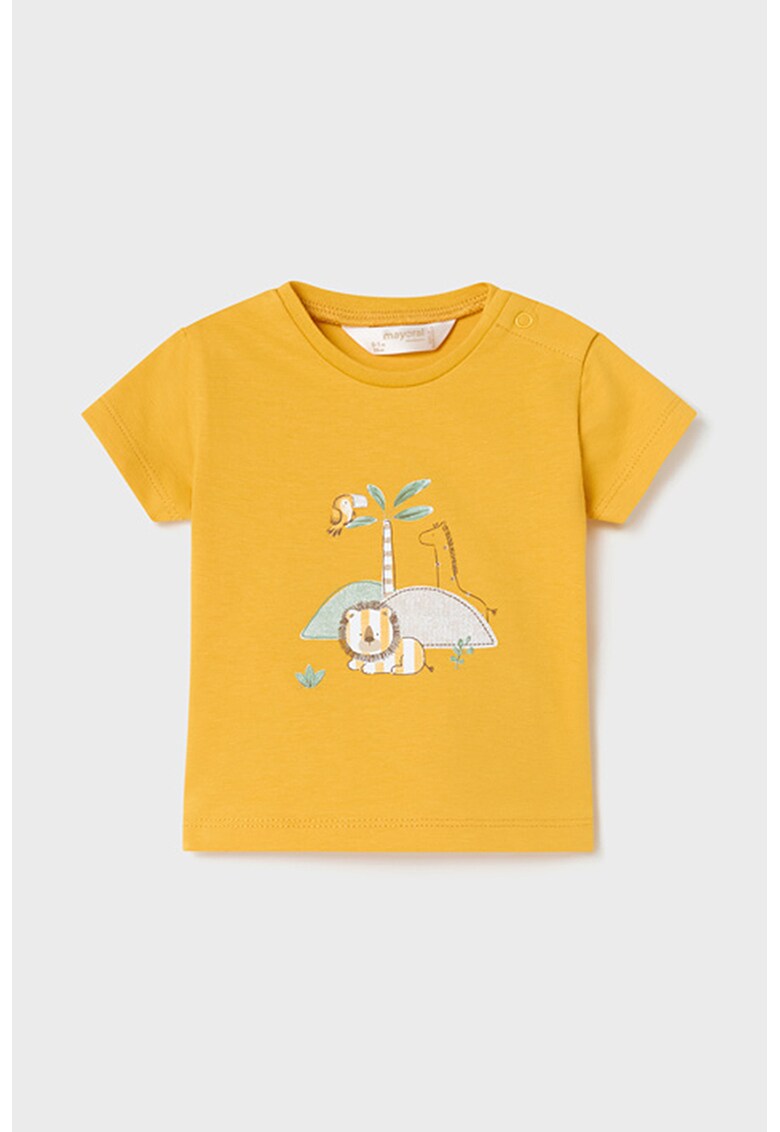 Tricou cu animale - Galben sofran