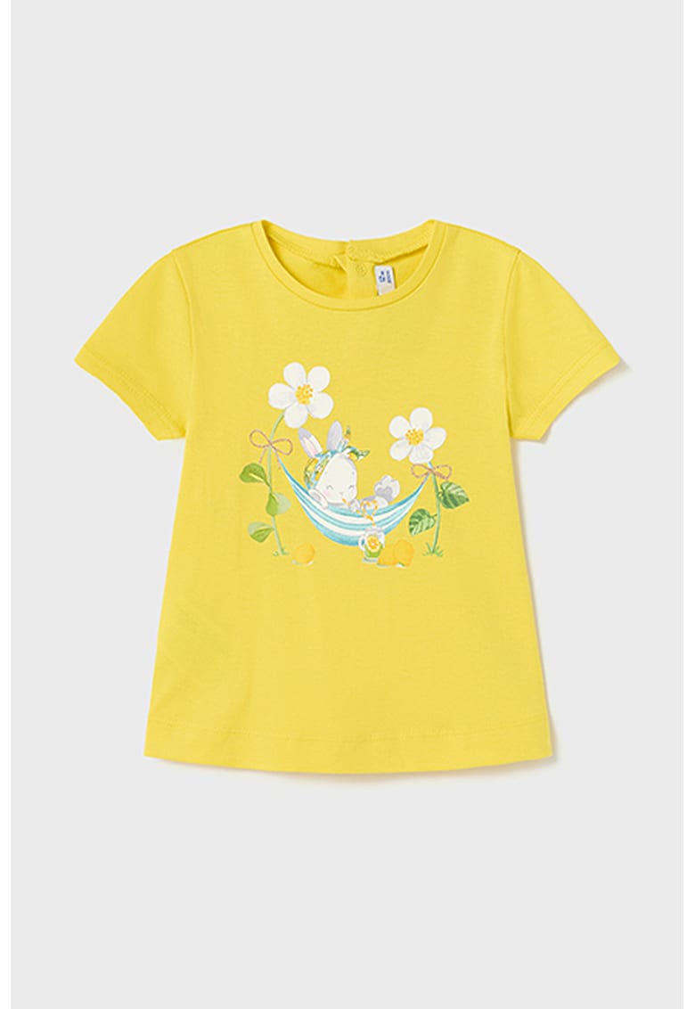 Tricou cu imprimeu grafic - Galben