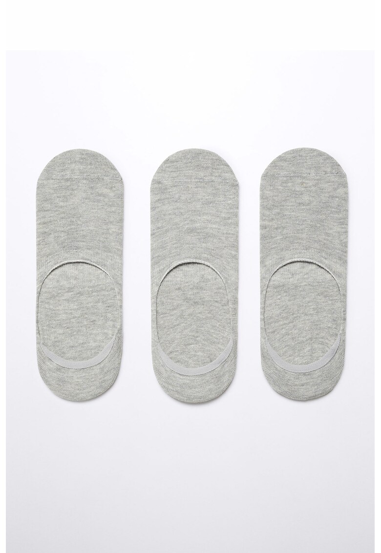 Set de sosete foarte scurte Pinkgrey - 3 perechi