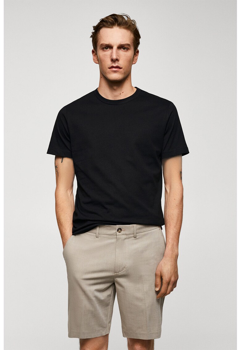Tricou slim fit din bumbac Cherlo