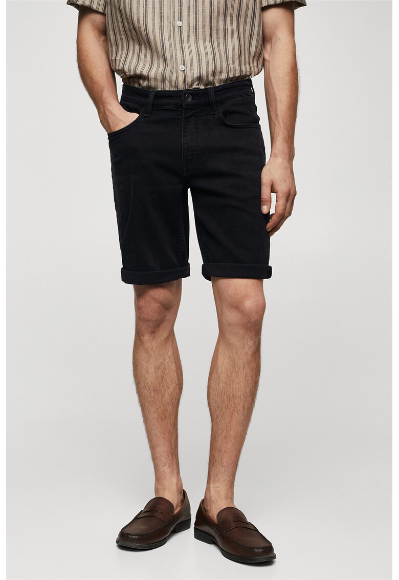 Bermude slim fit de denim Rock