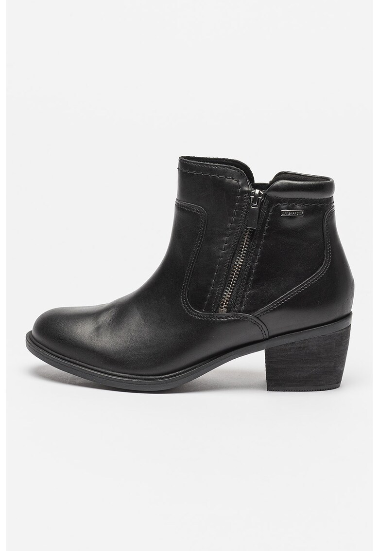 Botine de piele cu fermoar Neva - Negru