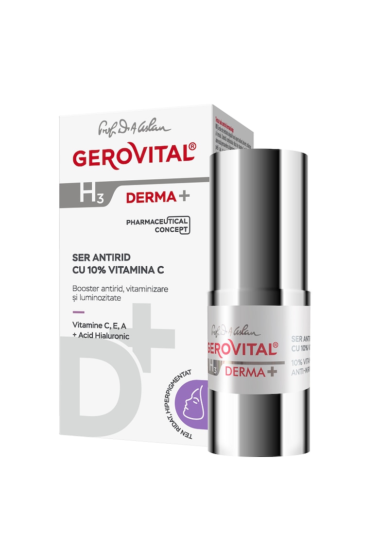 Ser antirid cu 10% Vitamina C H3 Derma+ - 15 ml