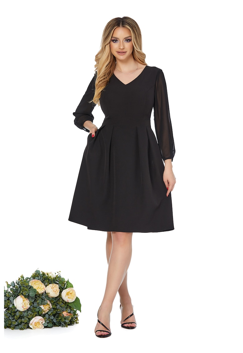 Rochie midi evazata