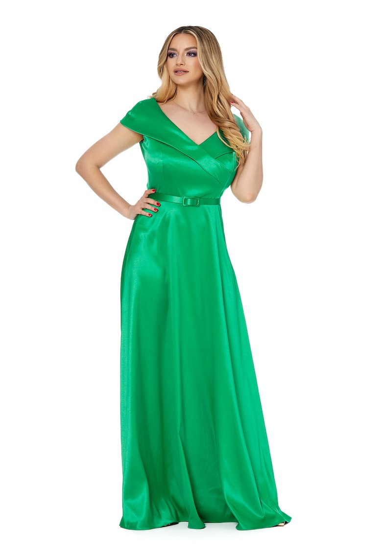 Rochie de satin cu o curea subtire Marquise