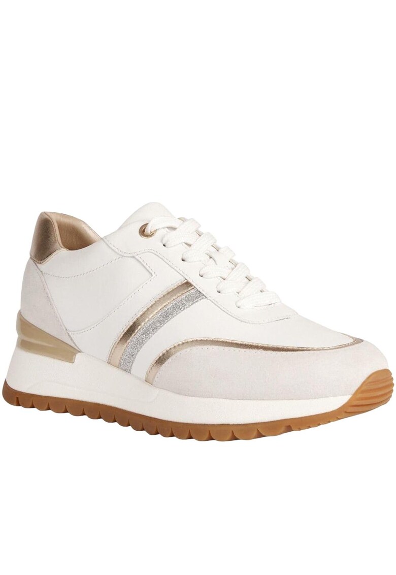 Pantofi sport de piele cu garnituri din piele intoarsa Desya