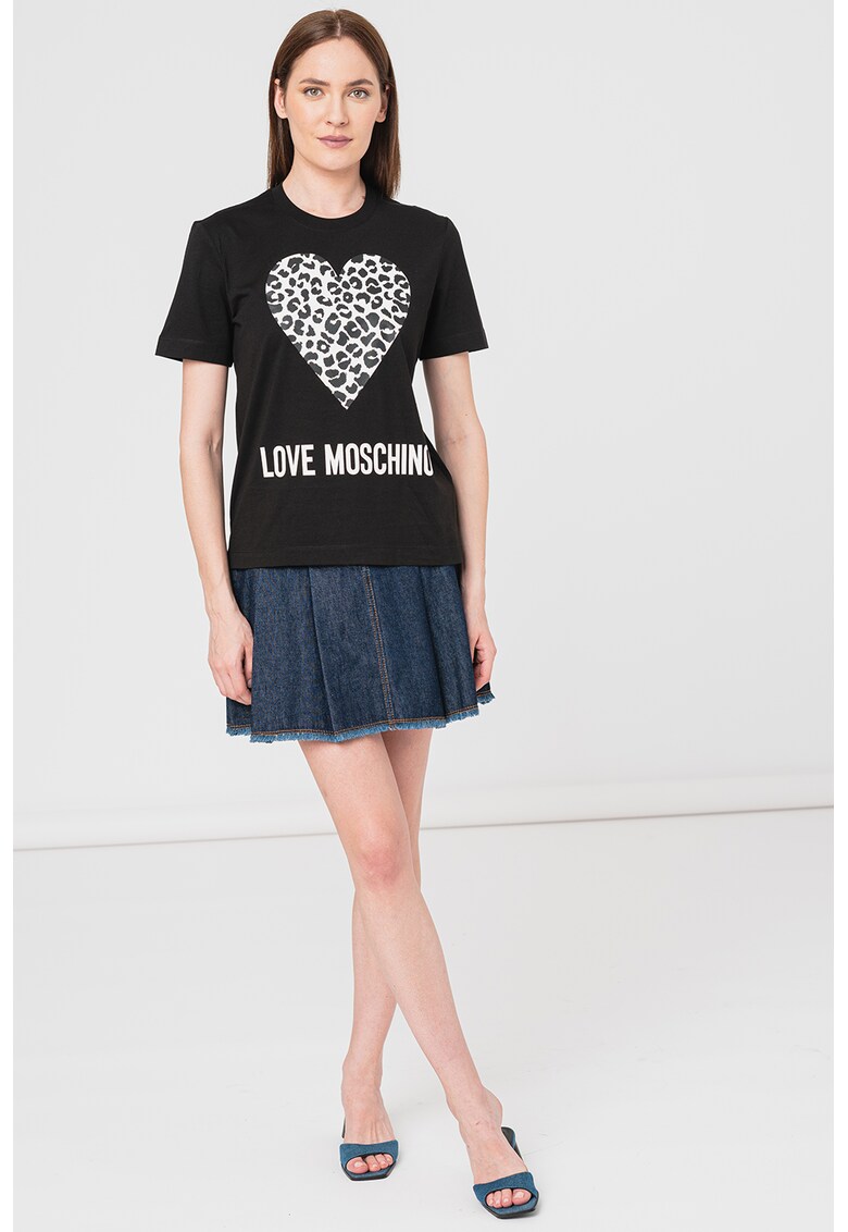 Tricou de bumbac cu diverse imprimeuri