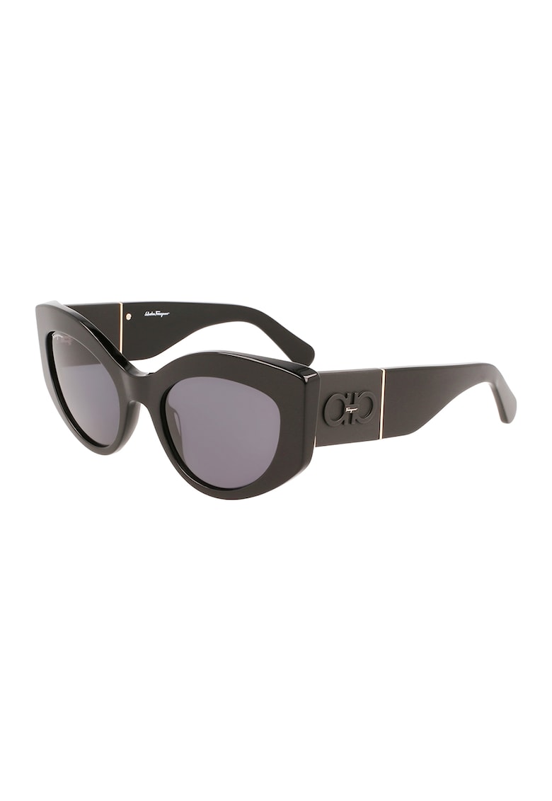 Ochelari de soare cat-eye cu lentile uni