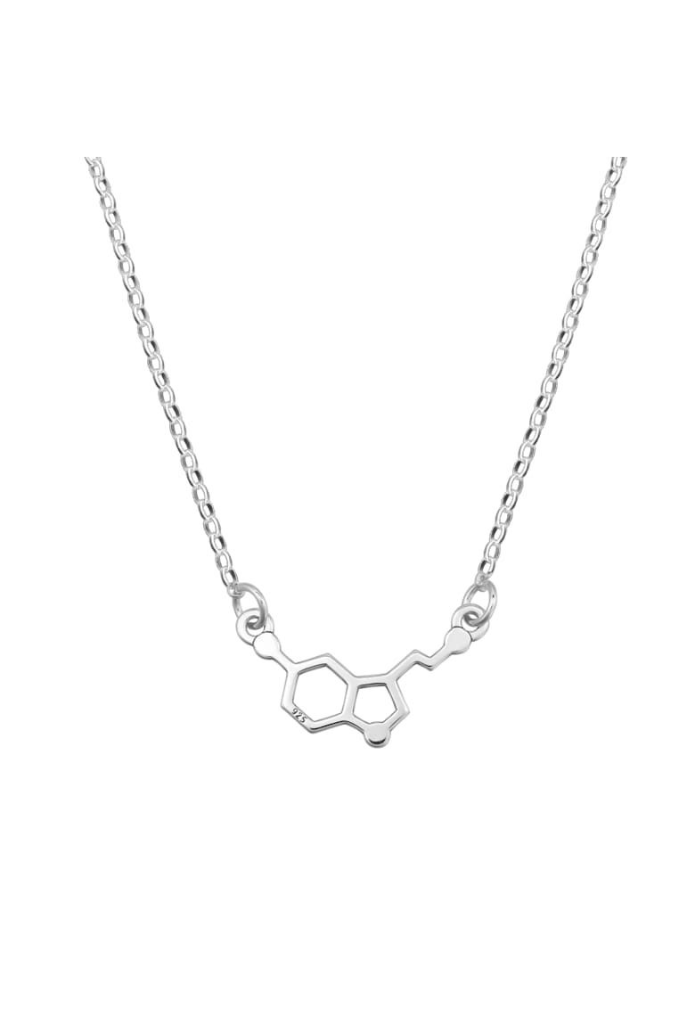Colier din argint - serotonina - Argintiu