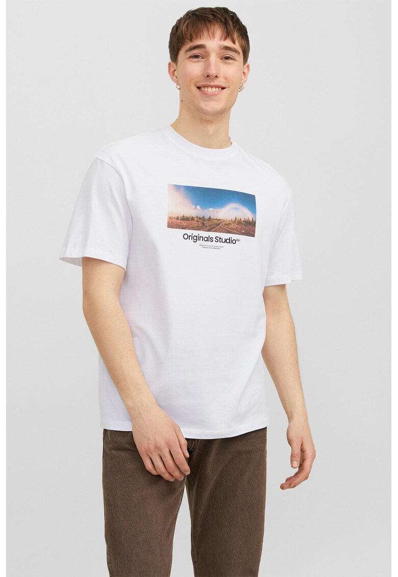 Tricou lejer cu imprimeu foto