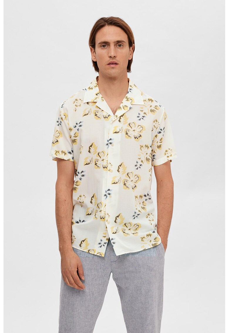 Camasa slim fit din modal si bumbac organic