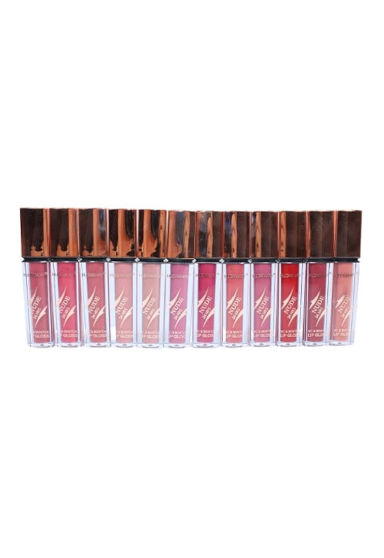 Set 12 Rujuri Lichide Mate cu efect de marire - Mary Matte - Fashion Nude Waterproof - Rezistente