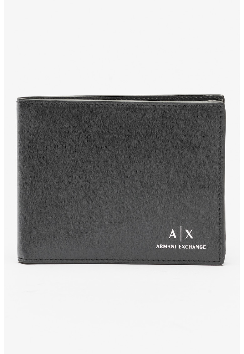 ARMANI EXCHANGE Едноцветен кожен портфейл за Мъже ARMANI EXCHANGE Едноцветен кожен портфейл за Мъже