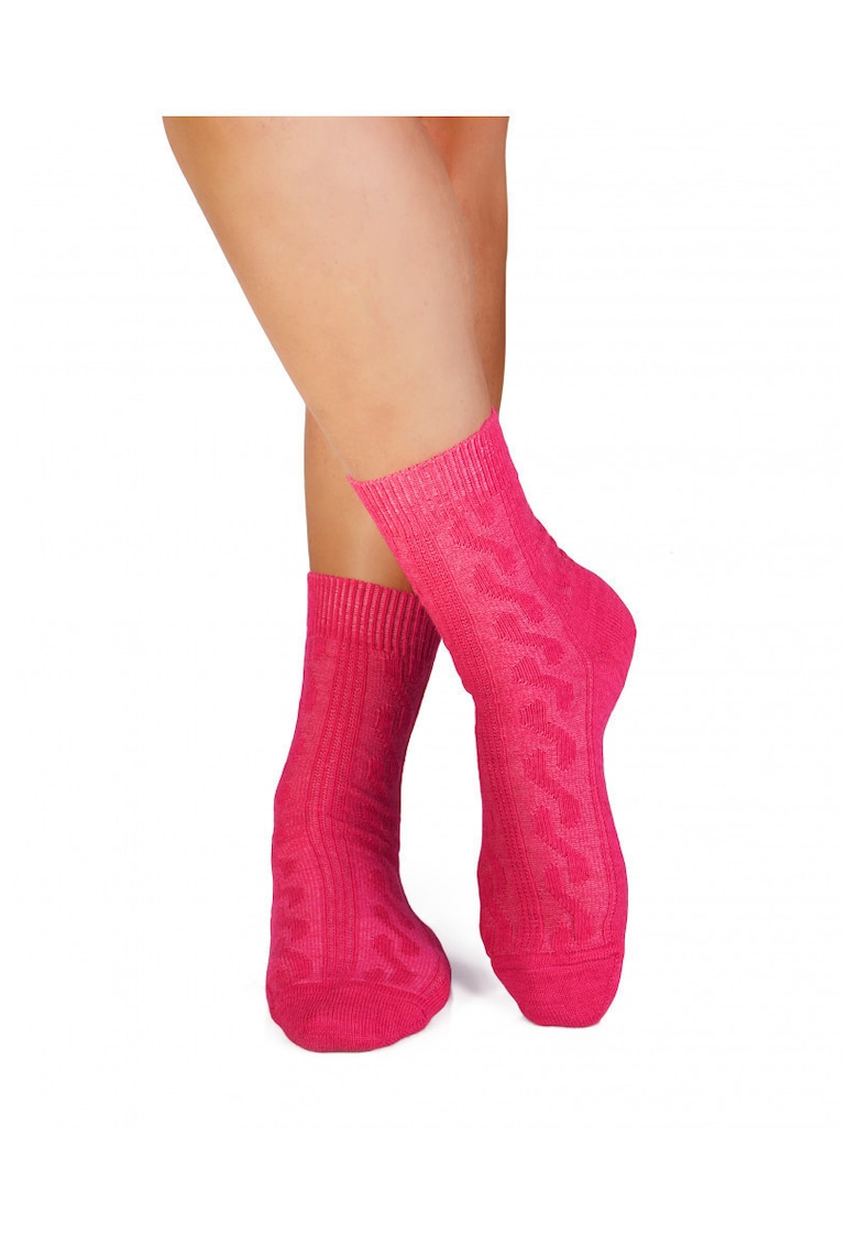 Sosete groase din Lana Braid Fuchsia Sosete groase din Lana Braid Fuchsia