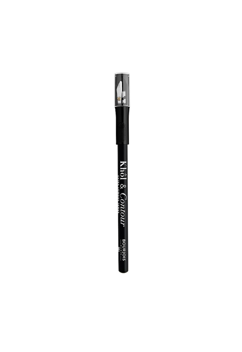 Creion de ochi Khol&Contour cu ascutitoare 01 Black - 1.14 g