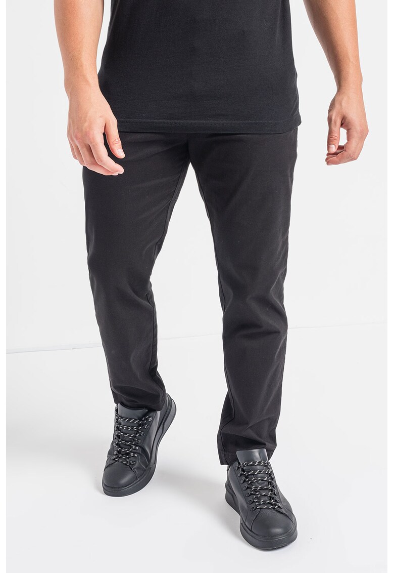 Pantaloni chino cu model uni