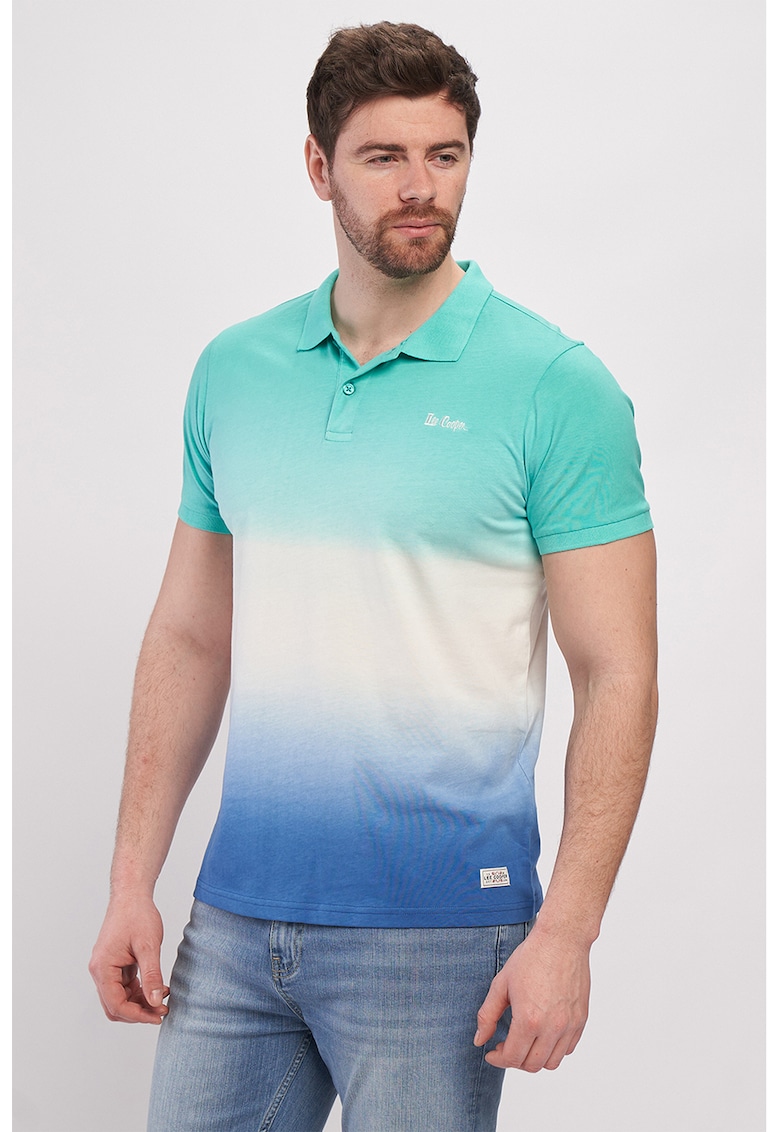 Tricou polo in degrade