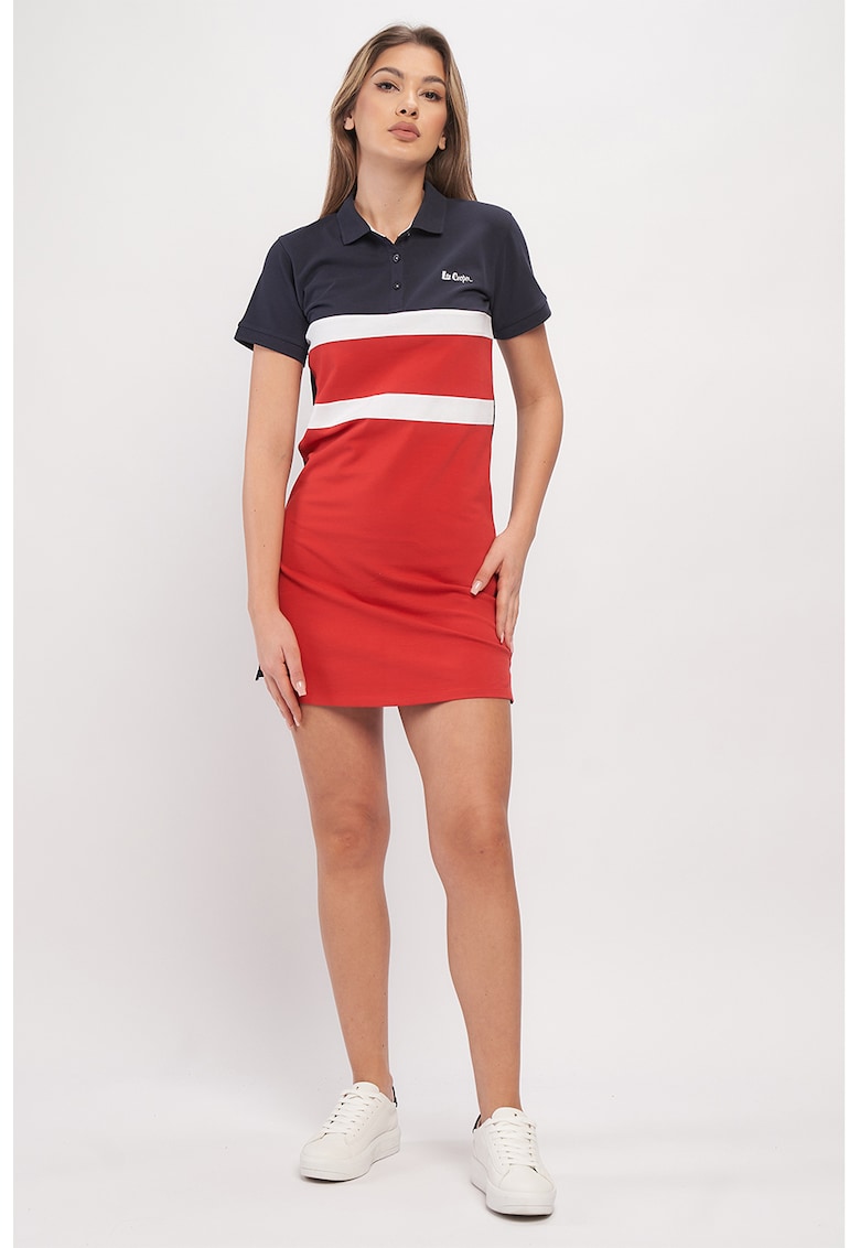 Rochie-tricou cu broderie logo