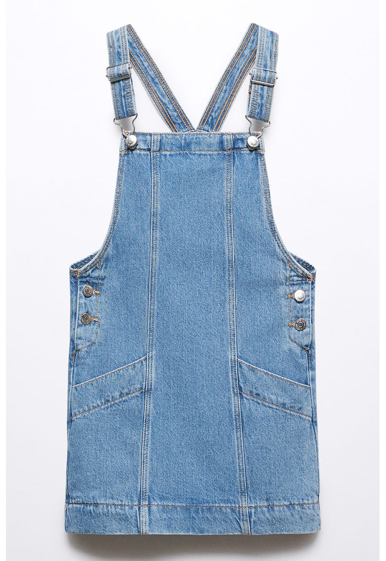 Sarafan din denim cu barete ajustabile Paula