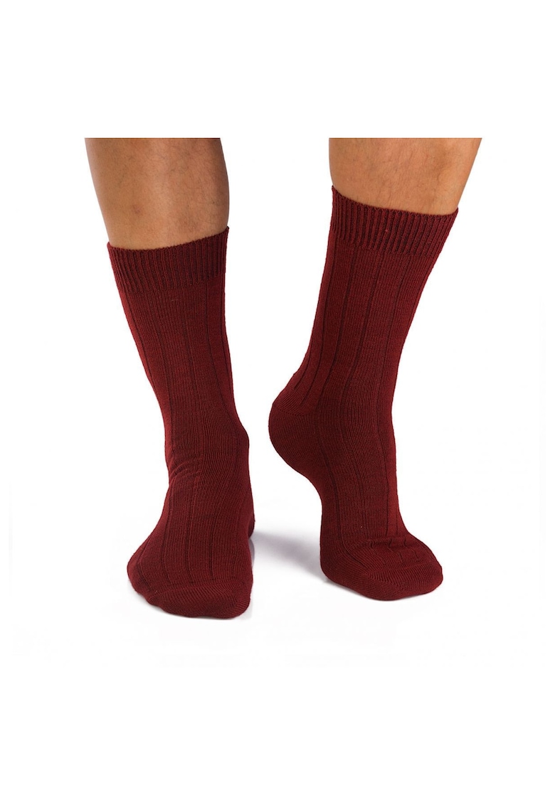 Sosete antibacteriene merino Warm Ribs Bordeaux Sosete antibacteriene merino Warm Ribs Bordeaux