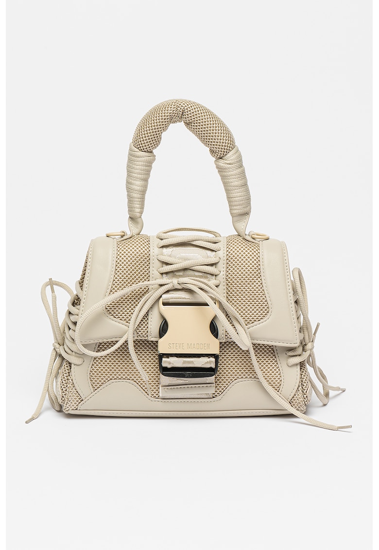 Geanta crossbody cu segmente de plasa Bdiego - Grej