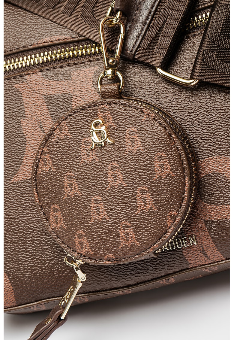 Steve Madden Geanta crossbody de piele ecologica cu imprimeu logo syrup