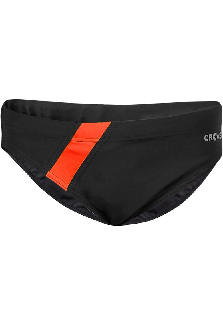 Slip de inot pentru copii - Poliester - Negru/Rosu - 158cm