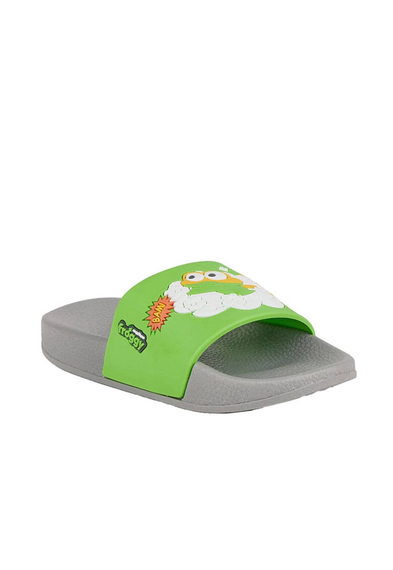 Papuci copii - Plastic - Gri/Verde -