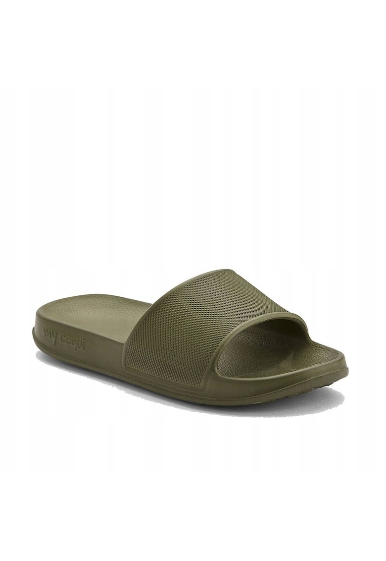 Papuci copii - Piele ecologica - Verde