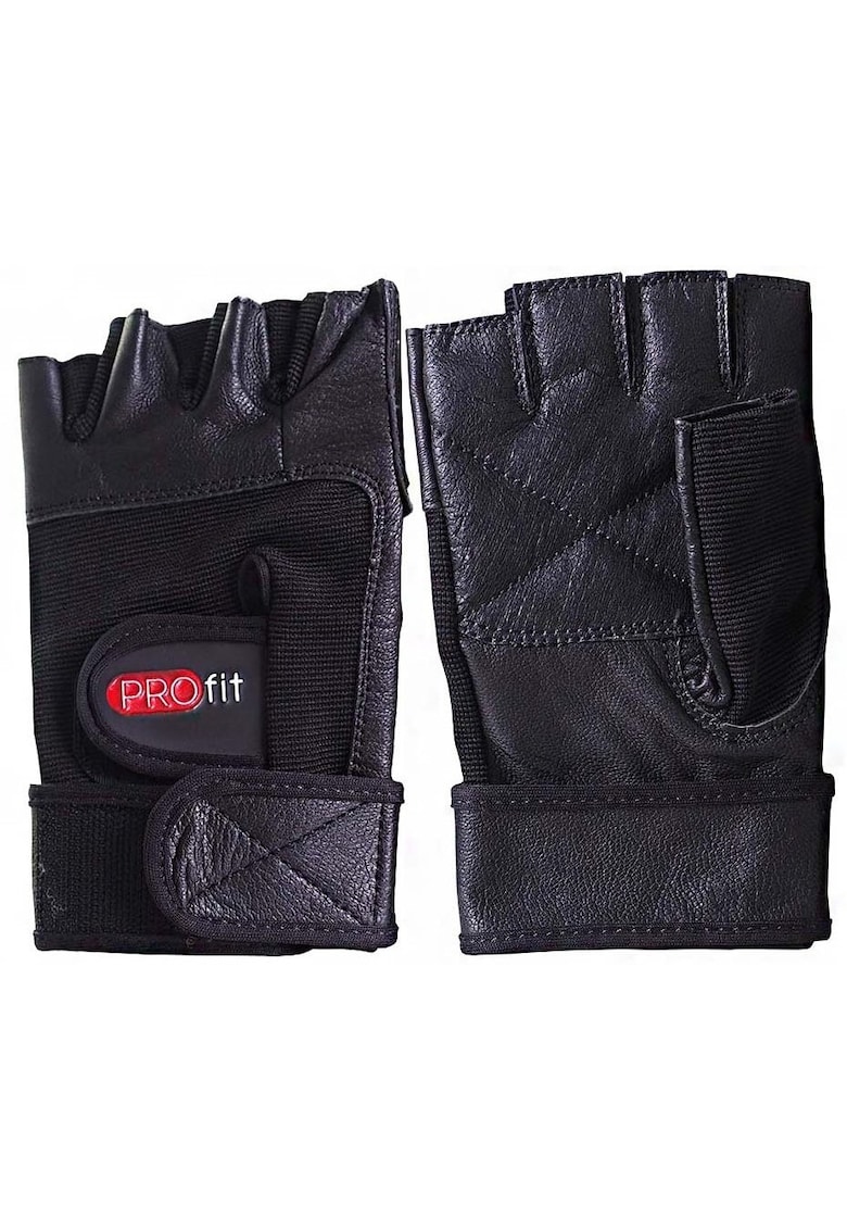 Manusi de fitness - Nailon/Piele - 2XL - Negru