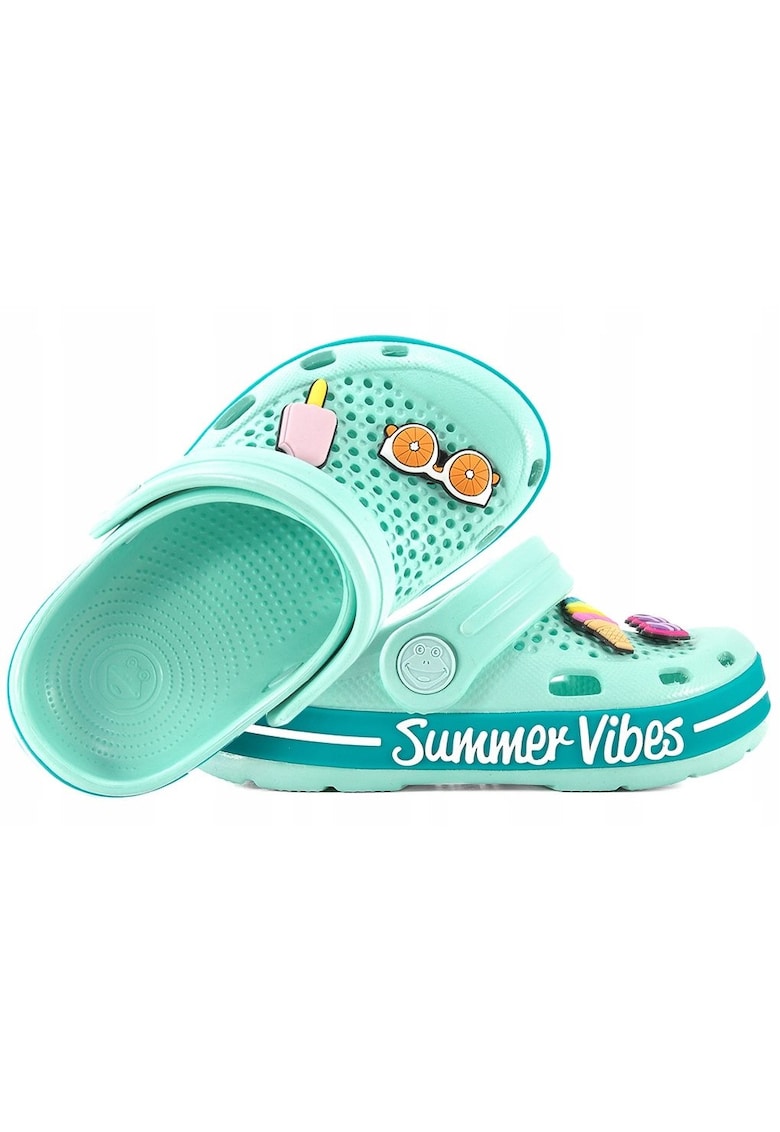 Saboti copii - Piele ecologica - Multicolor Saboti copii - Piele ecologica - Multicolor