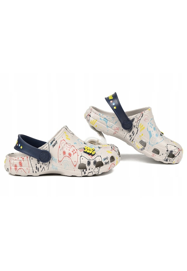 copii - Piele ecologica - Gri - Multicolor
