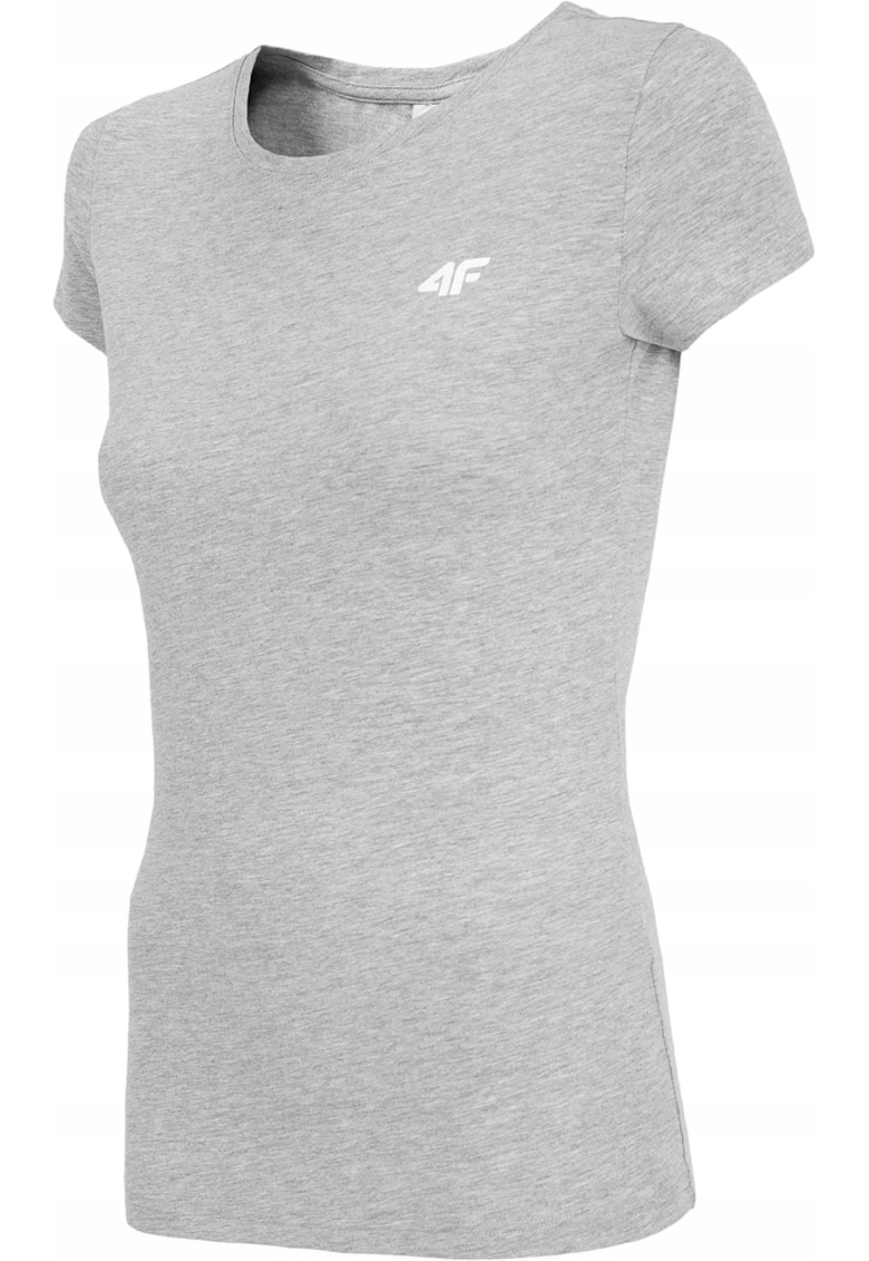 Tricou dama - Bumbac - Gri -