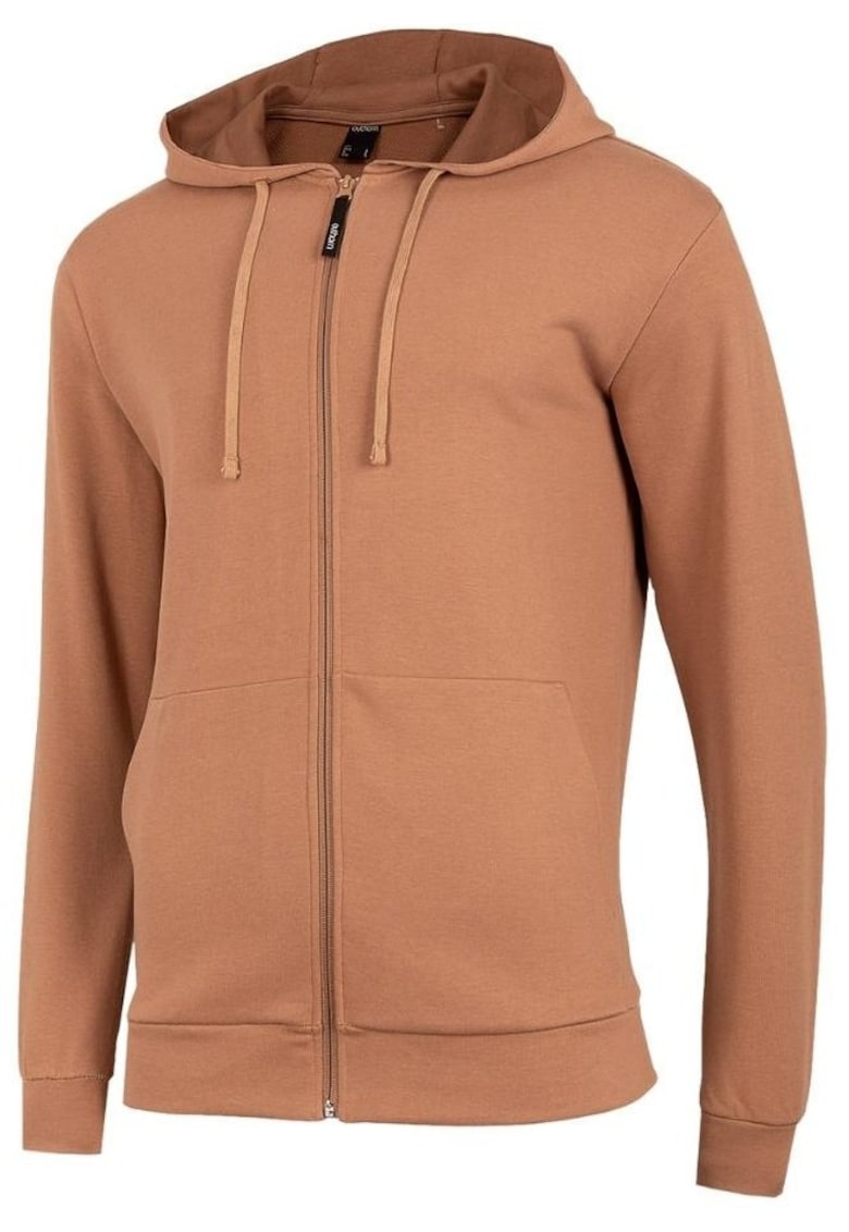 Hanorac sport barbati - Bumbac/Poliester - Maro