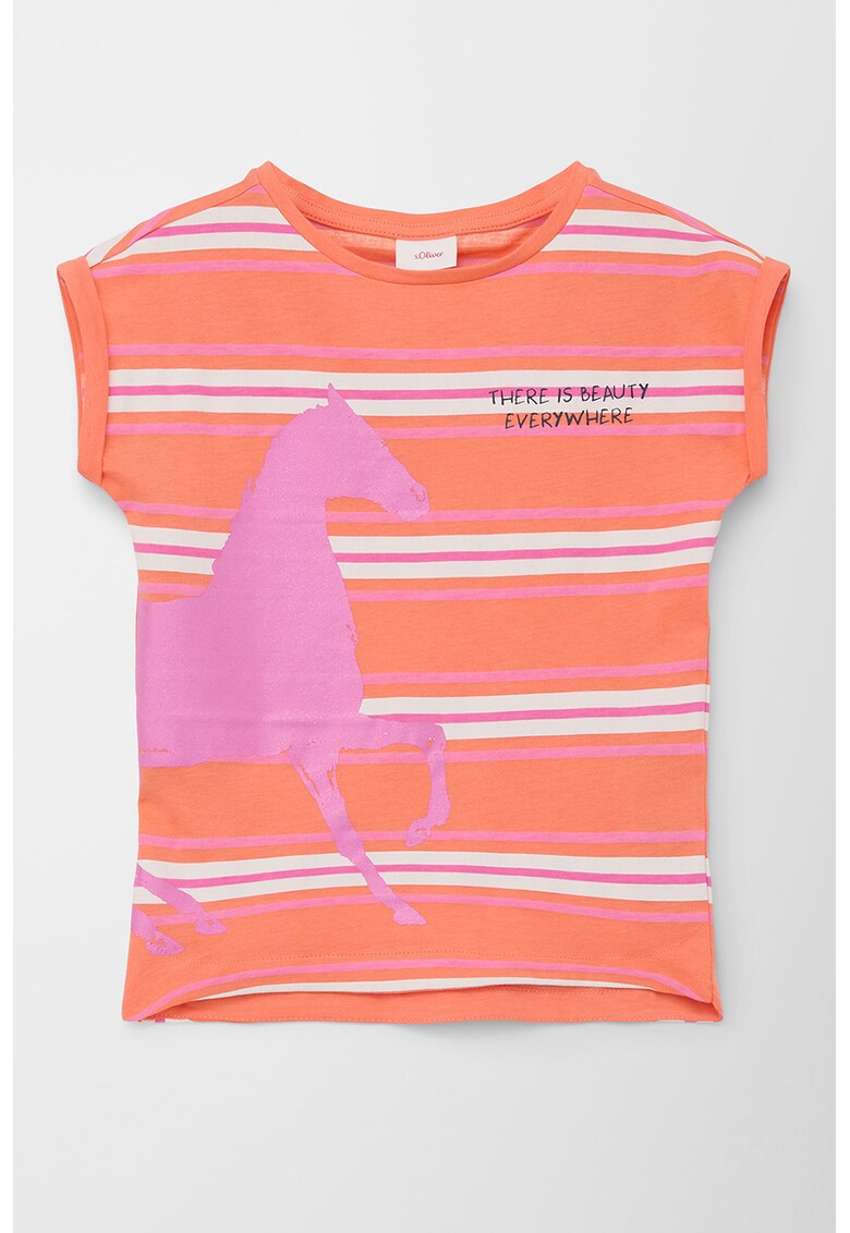 Tricou in dungi cu decolteu la baza gatului