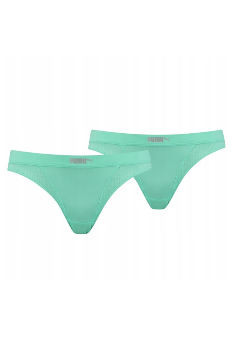 Set 2 perechi chiloti dama - Poliamida - Verde