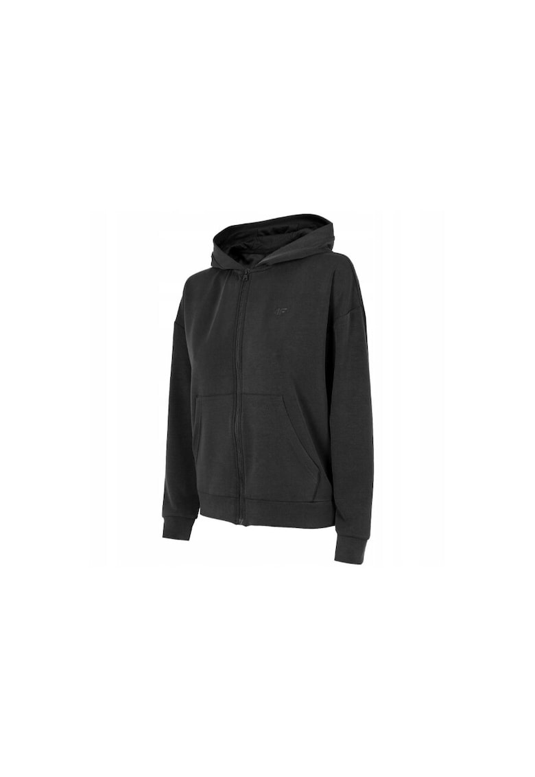 Hanorac sport dama - Poliester/Modal - Negru -